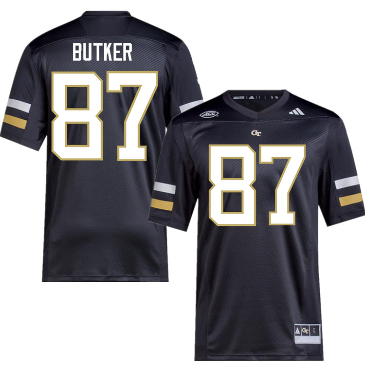 Harrison Butker Georgia Tech Jerseys,Georgia Tech Yellow Jackets College Football Uniforms-Black